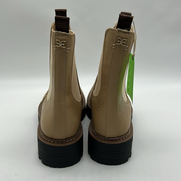 589- Sam Edelman Laguna Chelsea Boots Sesame Color Genuine Leather Size 9.5 M - Picture 6 of 13